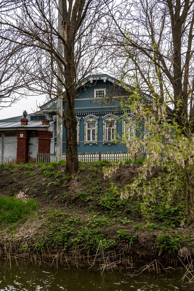 Городской Пейзаж Старого Центра Города Суздаля Церквями Храмами После Дождя — стоковое фото