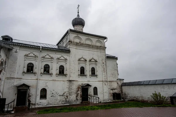 Pejzaż Miejski Starego Centrum Gorochowic Kościołami Świątyniami Domami Deszczu — Zdjęcie stockowe