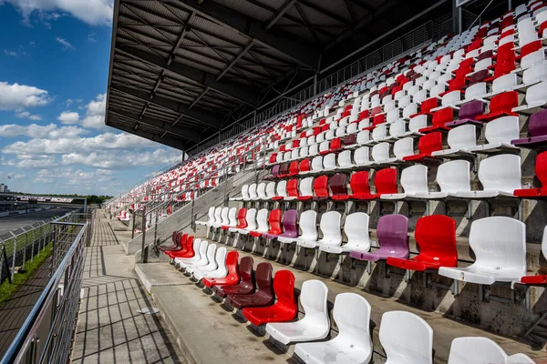 Fans Und Zuschauer Der Rennstrecke Bei Sportwagenrennen — Stockfoto