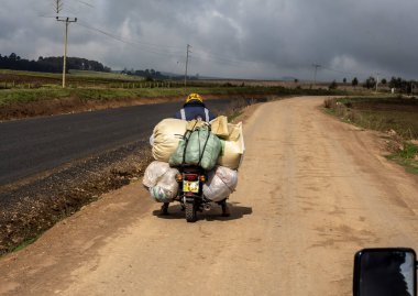 Kenya 'nın Masai Mara bölgesinin yerel sakinleri günlük faaliyetlerinde