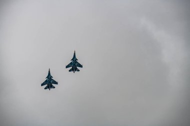 demonstration flights of super modern aviation technology at the Aero-Space Salon in Zhukovsky MAKS-21 held on July 24, 2021 