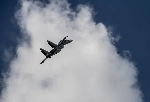 Demonstrationsflüge Hochmoderner Luftfahrttechnik Auf Dem Aero Space Salon Schukowski Maks — Stockfoto