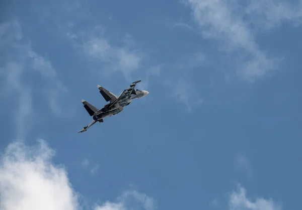 Demonstrationsflüge Hochmoderner Luftfahrttechnik Auf Dem Aero Space Salon Schukowski Maks — Stockfoto