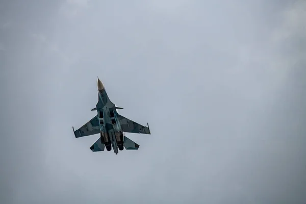 Demonstrationsflüge Hochmoderner Luftfahrttechnik Auf Dem Aero Space Salon Schukowski Maks — Stockfoto