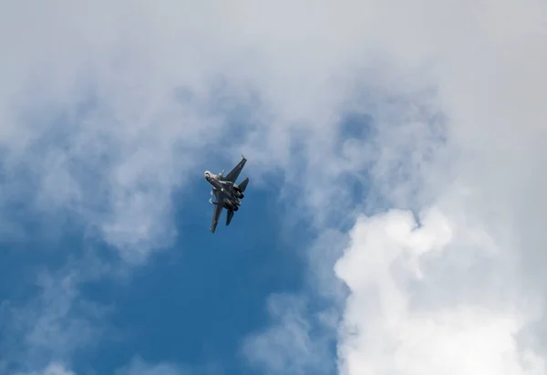 Loty Demonstracyjne Supernowoczesnej Technologii Lotniczej Aero Space Salon Żukowskim Maks — Zdjęcie stockowe