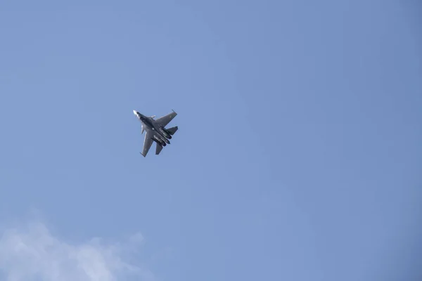 Demonstrationsflüge Schöner Sportflugzeuge Auf Dem Luft Und Raumfahrtsalon Maks Schukowski — Stockfoto