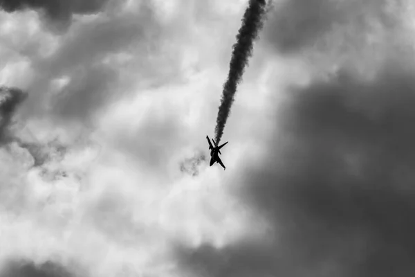 Демонстрационные Полеты Современной Боевой Авиации Авиакосмической Выставке Макс Жуковском Июля — стоковое фото