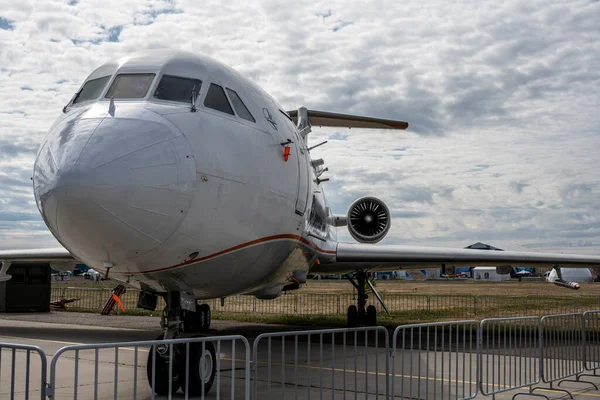 fragments of large new aircraft at the Max-21 aerospace salon in Zhukovsky on July 24, 2021