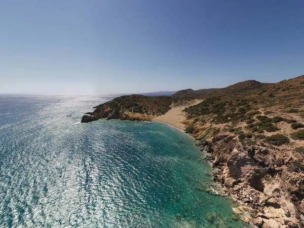 Vista Panoramica Sul Mare Sulle Montagne Sulle Navi Acque Turchesi — Foto Stock