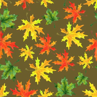 Suluboya mantar dikişsiz desen