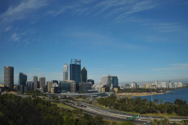 Avustralya Perth City panoramik