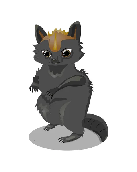 Cartoon Funny Character Raccoon Original Character — Stock Vector