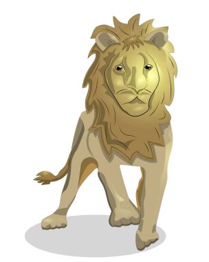 Hayvanlar Kralı bir çizgi film karakteri, sakin, üzgün..