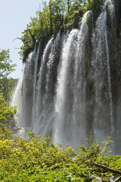 Tavak Vízesések Plitvicei Tavak Nemzeti Parkban Horvátország — Stock Fotó