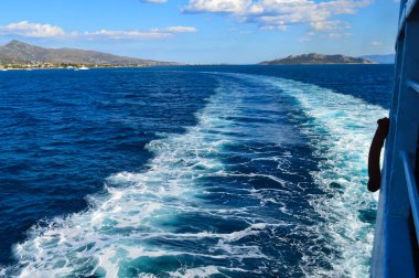 Yunanistan 'daki Aegina Adası' nda Seaview