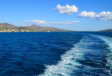 Yunanistan 'daki Aegina Adası' nda Seaview