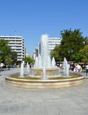 ATİNA, GREECE - 23 Haziran: Atina, Yunanistan 'da Sintagma Meydanı 23 Haziran 2017. 