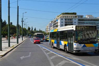 ATİNA, GREECE - 23 Haziran: Atina, Yunanistan 'da Sintagma Meydanı 23 Haziran 2017. 