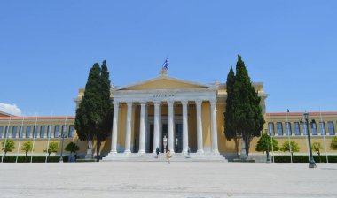 ATİNA, GREECE - 23 Haziran 2017 'de Atina, Yunanistan' da Zappeion. 