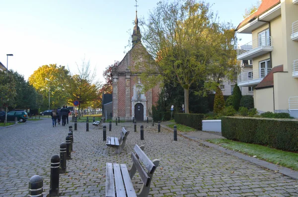 Ghent Belgium November Стародавня Невелика Церква Розташована Вулиці Путкапелстрат Генті — стокове фото