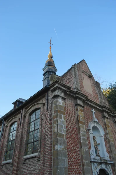 Ghent Bélgica Noviembre Antigua Iglesia Pequeña Ubicada Calle Putkapelstraat Gante —  Fotos de Stock