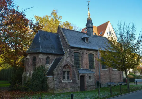 Ghent Belgary November Ancient Small Church Located Putkapelstraat Street Ghent — 图库照片