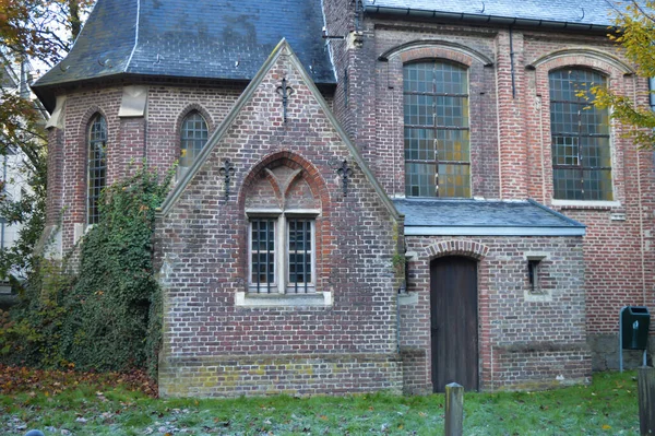 Gand Belgique Novembre Ancienne Petite Église Située Sur Rue Putkapelstraat — Photo