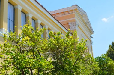 ATİNA, GREECE - 23 Haziran: Yunanistan 'ın Atina kentindeki Zappeion müze meydanı 23 Haziran 2017. 