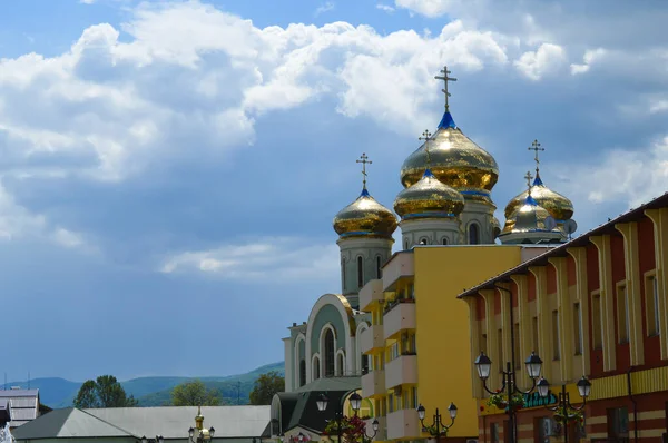 Khust Ukrajina Května Katedrála Cyrila Metoděje Ukrajinském Chustu — Stock fotografie