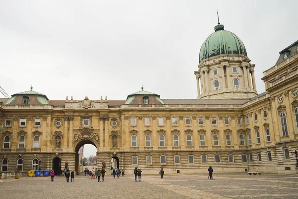 Budapest Hongarije December 2017 Toegang Tot Het Historisch Museum Van — Stockfoto