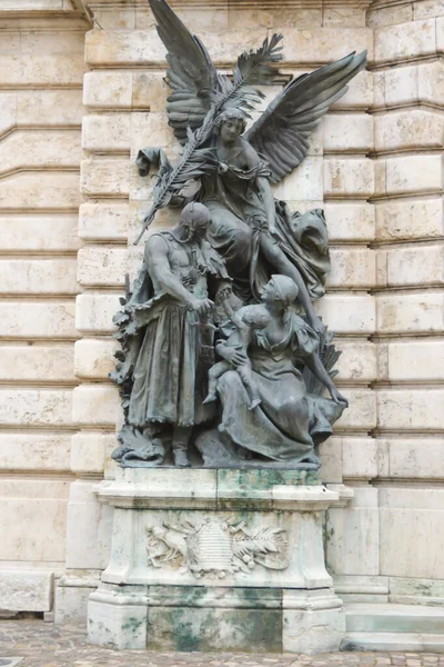 Budapest Hungría Diciembre 2017 Entrada Museo Historia Budapest Castillo Buda — Foto de Stock