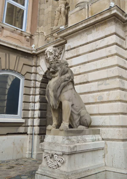 Budapest Ungheria Dicembre 2017 Pegno Nel Cortile Interno Del Castello — Foto Stock