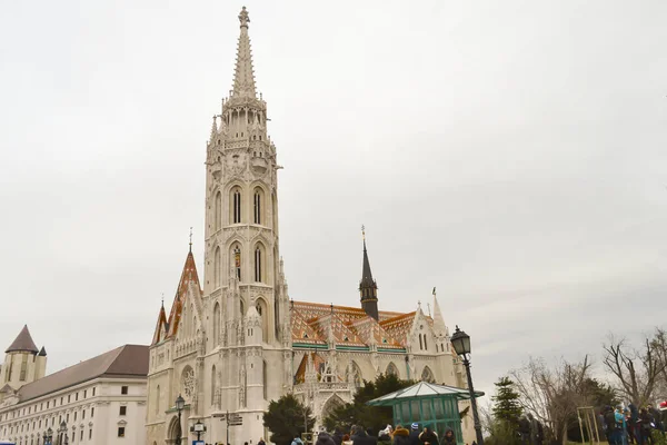 Budapest Magyarország December 2017 Mátyás Templom Budapesten 2017 December — Stock Fotó