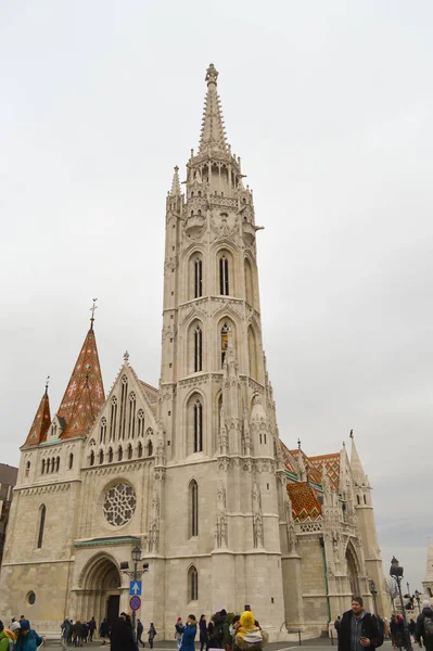 Budapest Magyarország December 2017 Mátyás Templom Budapesten 2017 December — Stock Fotó