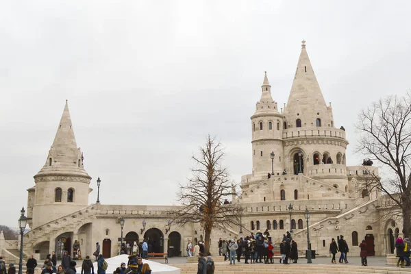 Budapest Magyarország December 2017 Halászbástya Budapesten 2017 December — Stock Fotó