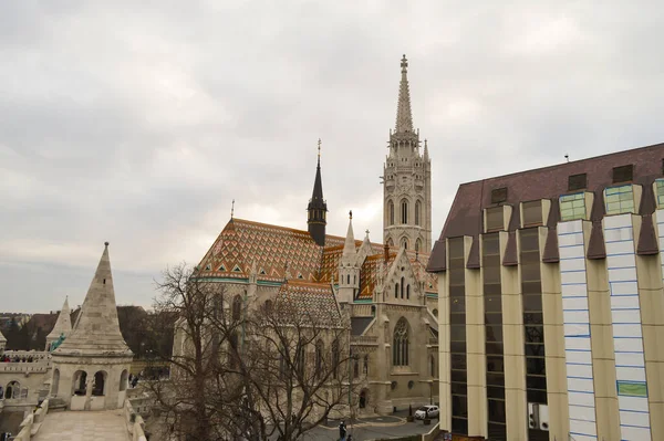 Budapest Magyarország December 2017 Mátyás Templom Budapesten 2017 December — Stock Fotó