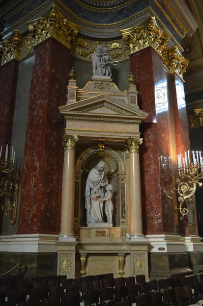 2017 Budapest Hungary December 2017 Interior Stephens Basilica Szent Istvan — 스톡 사진