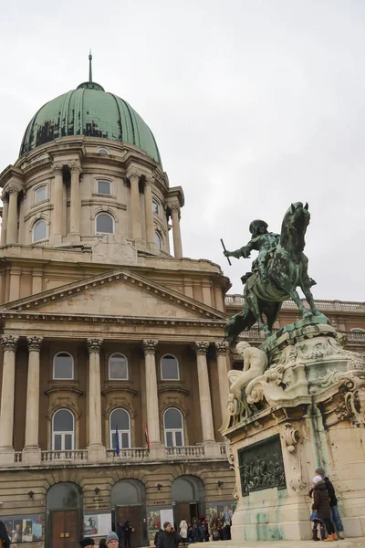 Budapest Hongarije December 2017 Standbeeld Van Prins Eugene Van Savoye — Stockfoto