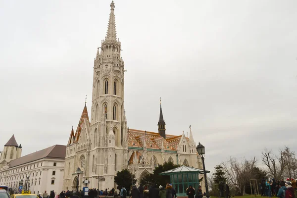 Будапест Хангария Декабря 2017 Года Церковь Маттиаса Будапеште Декабря 2017 — стоковое фото