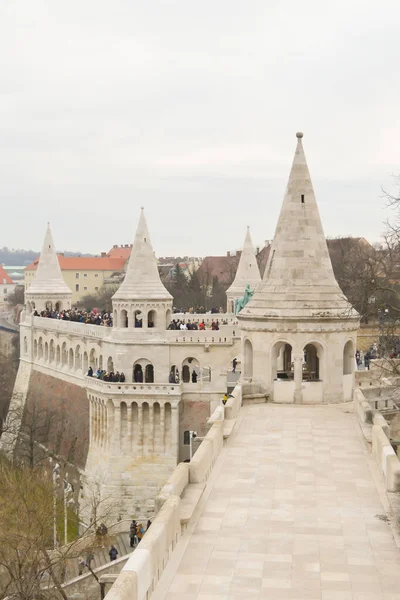 Budapest Magyarország December 2017 Halászbástya Budapesten 2017 December — Stock Fotó