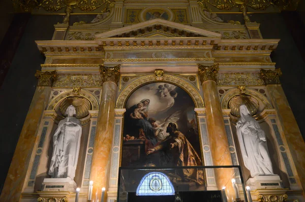 Budapest Ουγγαρια Δεκεμβρίου 2017 Εσωτερικό Της Βασιλικής Του Αγίου Στεφάνου — Φωτογραφία Αρχείου