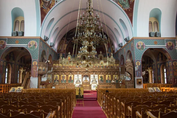 Protaras Cyprus June Interior Saint George Church Paralimni Cyprus June — Stock Photo, Image