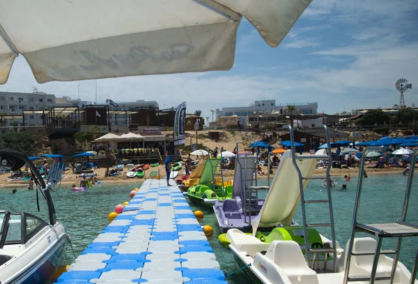 Protaras Chipre Junio Marina Con Botes Anclados Protaras Chipre Junio — Foto de Stock