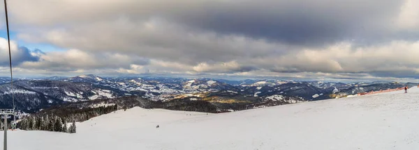 山ザカール バークート カルパティア山脈 ウクライナからのパノラマビュー 水平屋外ショット — ストック写真