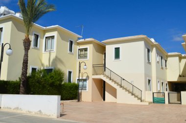 PROTARAS, CYPRUS - 18 Haziran: 18 Haziran 2018 'de Kıbrıs Rum Kesimi' nin Protaras kentindeki geleneksel köy.