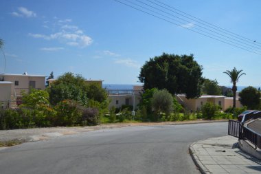 PROTARAS, CYPRUS - 18 Haziran: 18 Haziran 2018 'de Kıbrıs Rum Kesimi' nin Protaras kentindeki geleneksel köy.