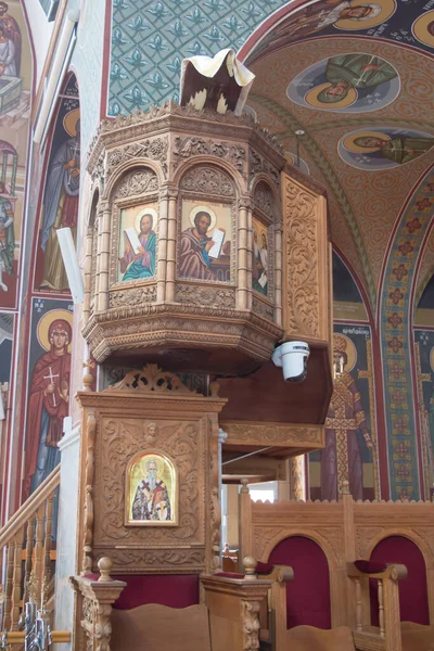 Protaras Chipre Junho Interior Igreja São Jorge Paralimni Chipre Junho — Fotografia de Stock