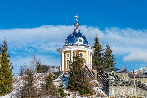 Синевыр Украина Января 2021 Церковь Пасху Синевире Украина Января 2021 — стоковое фото