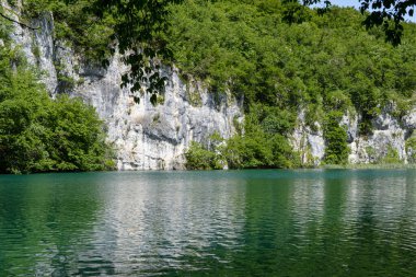 Hırvatistan 'daki Plitvice Gölleri Ulusal Parkı' nda Göller