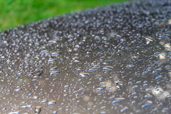 Drops Water Car Surface — Stock Photo, Image